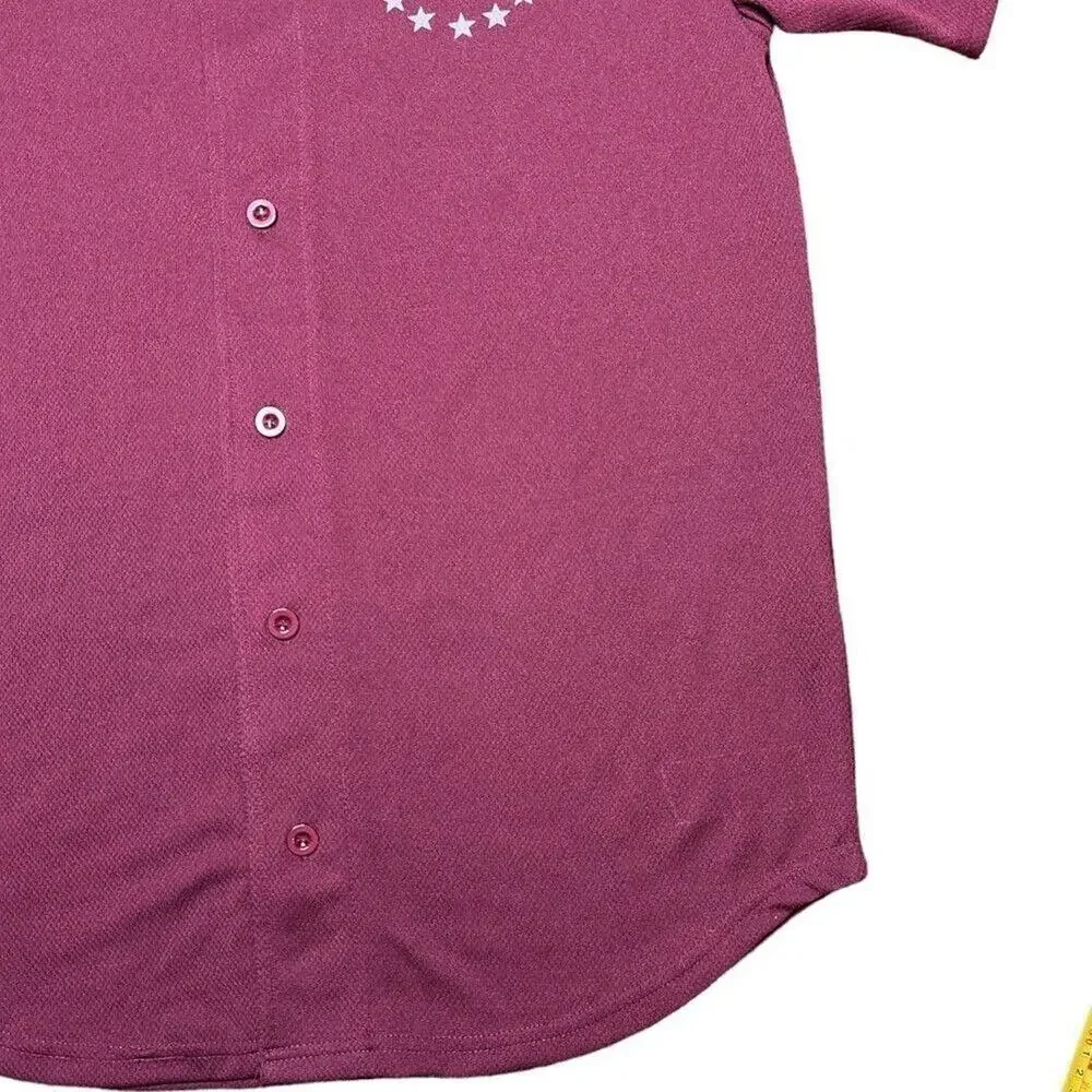 LVFT Live Fit. Apparel Mens Button Down Baseball Jersey for‎ The Gym Size M